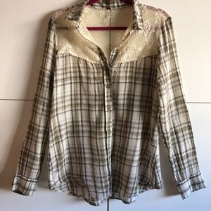 Free People Button Down Blouse